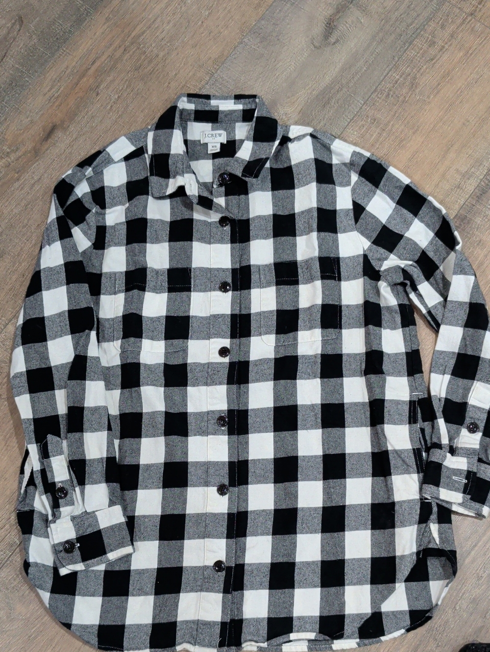 J.CREW Buffalo Plaid Flannel Shacket with pockets XS